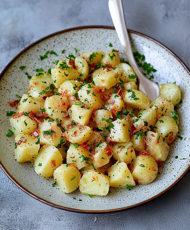 Deutscher Kartoffelsalat zubereiten