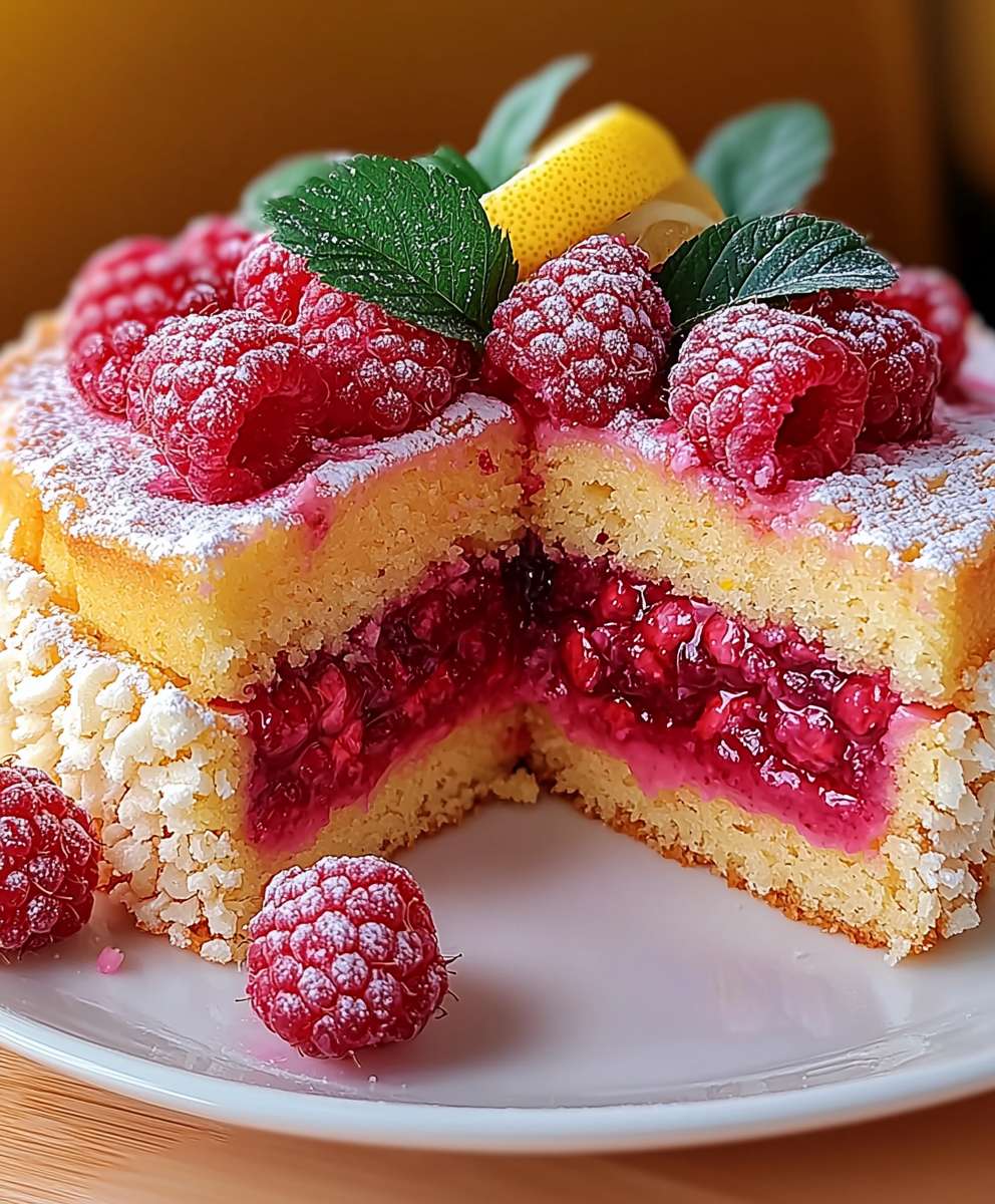 Himbeertorte Kokos Lemon Curd