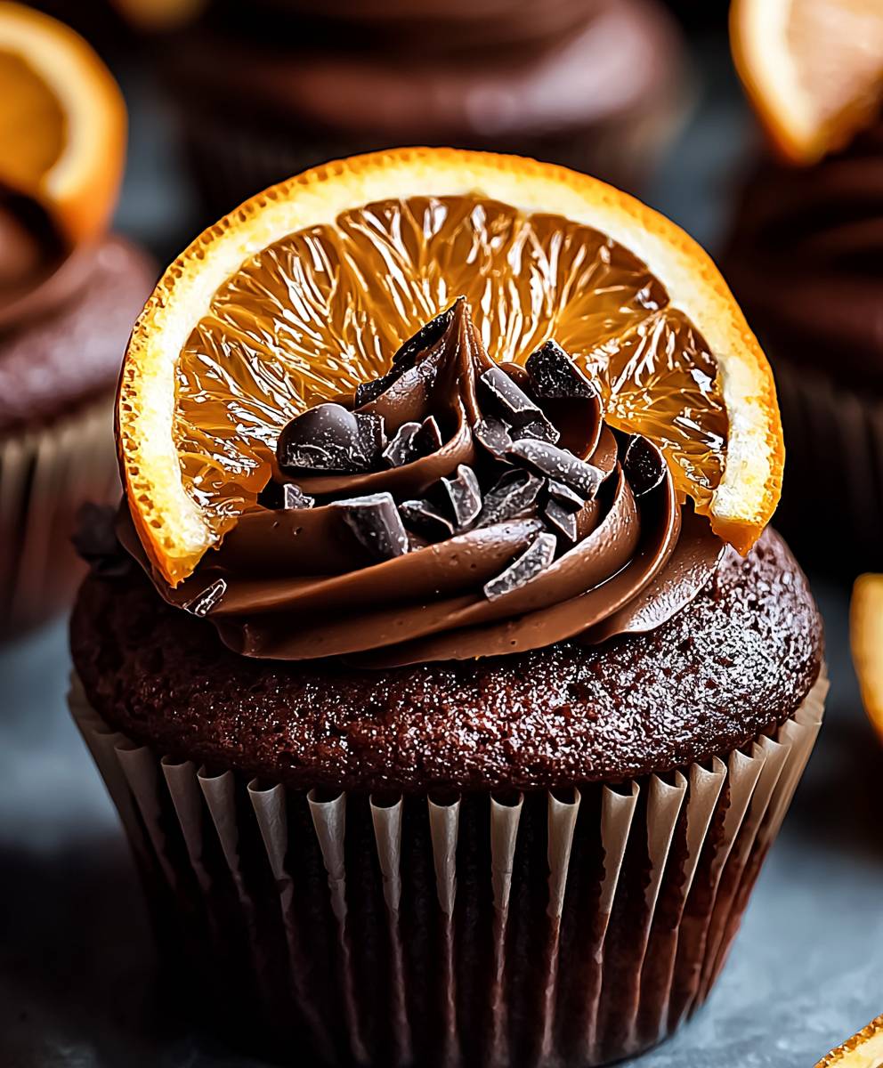 Schokoladen Orangen Cupcakes