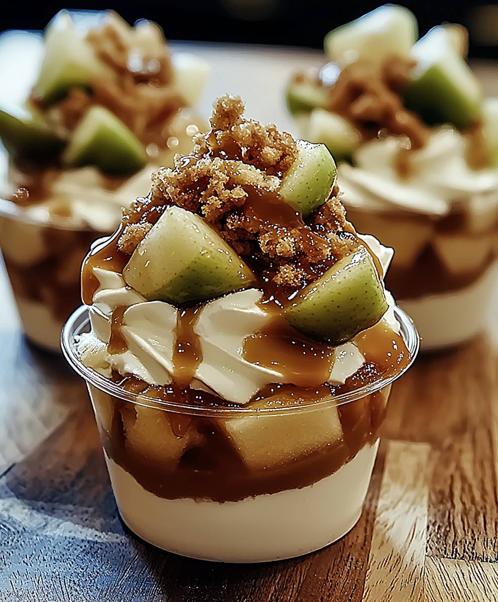 Karamell Apfel Dessert