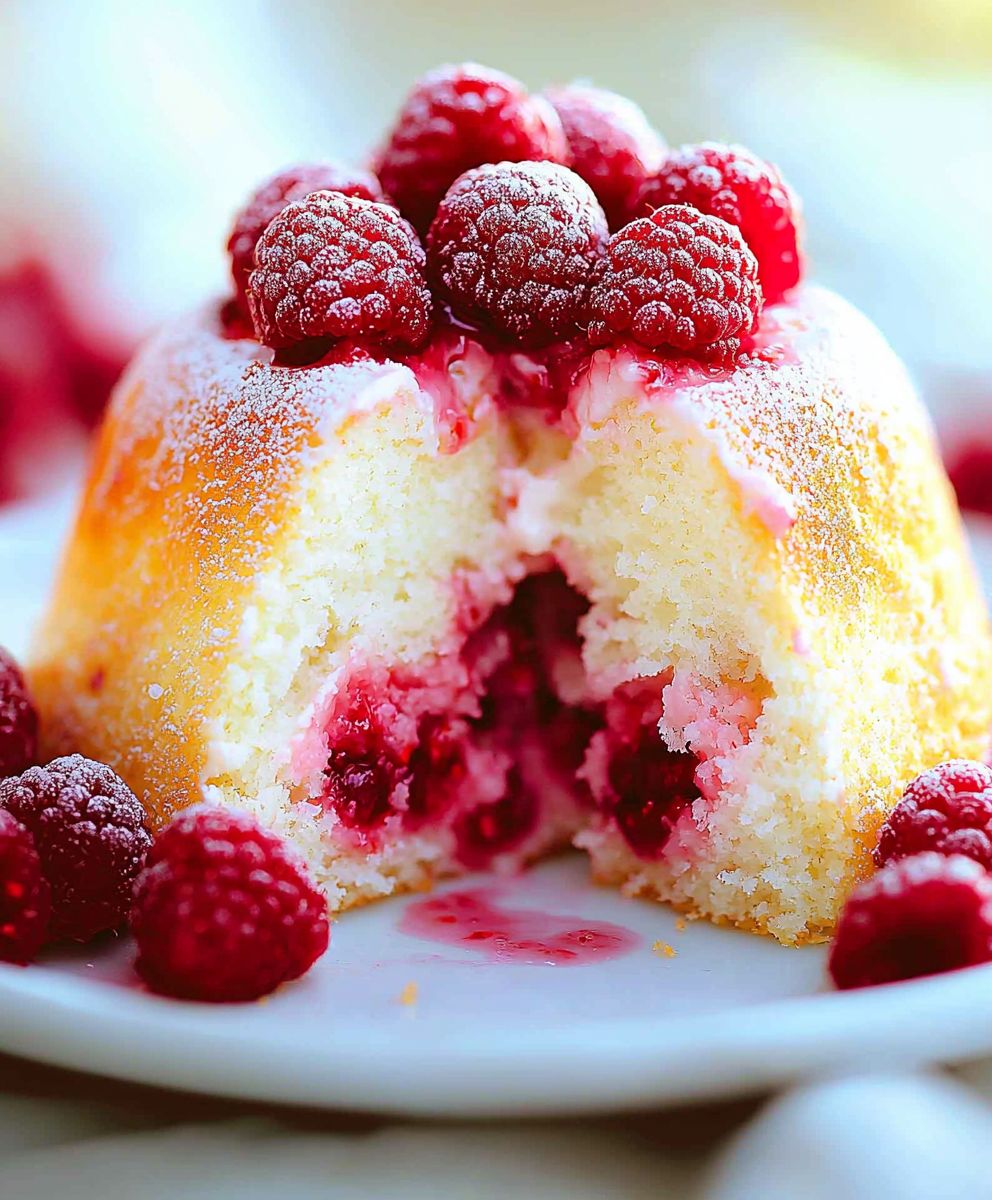 Himbeer Angel Food Kuchen