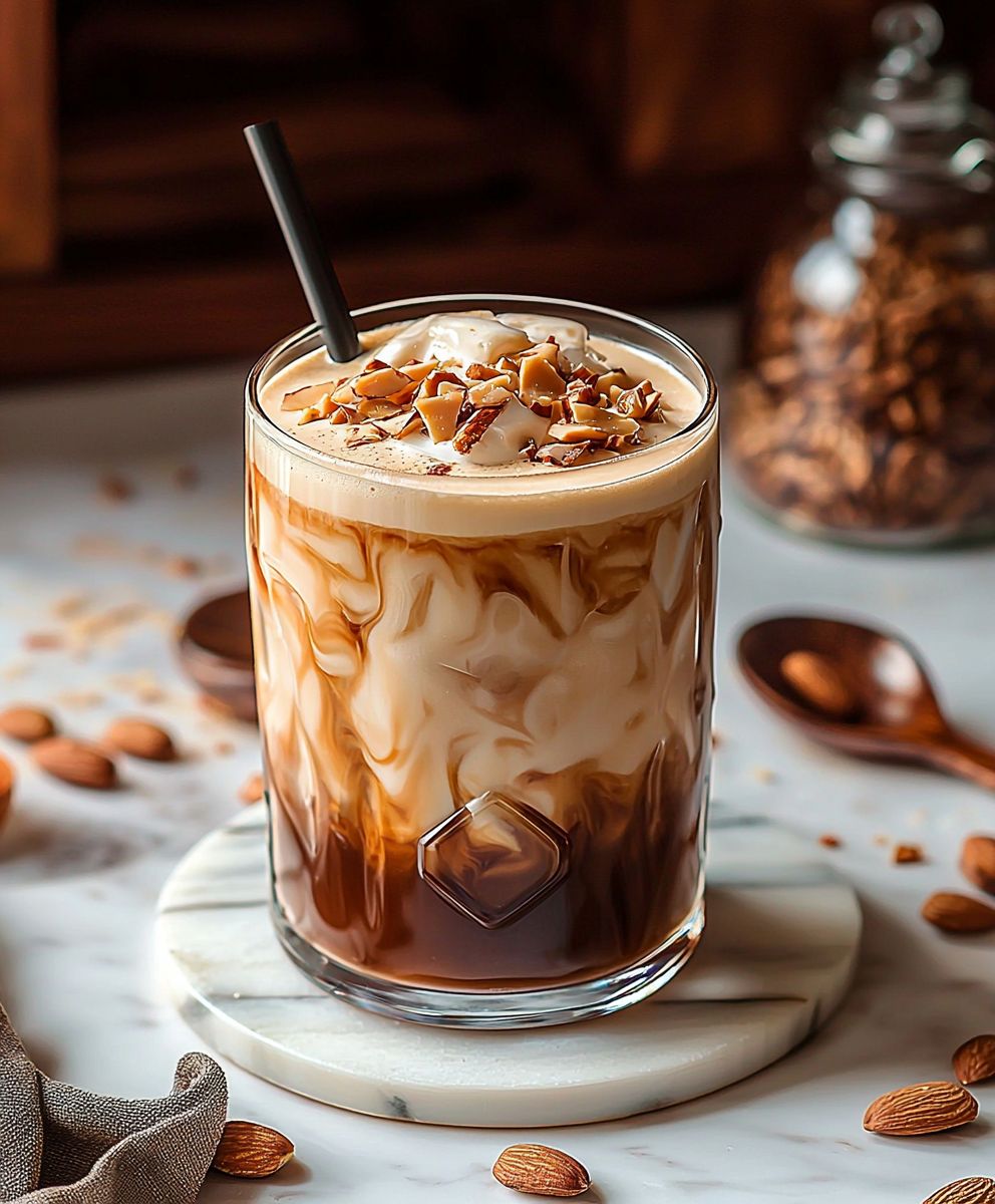 Keto Vanille Mandel Eiskaffee