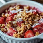 Erdbeer Rhabarber Crumble knusprig: Das beste Rezept!