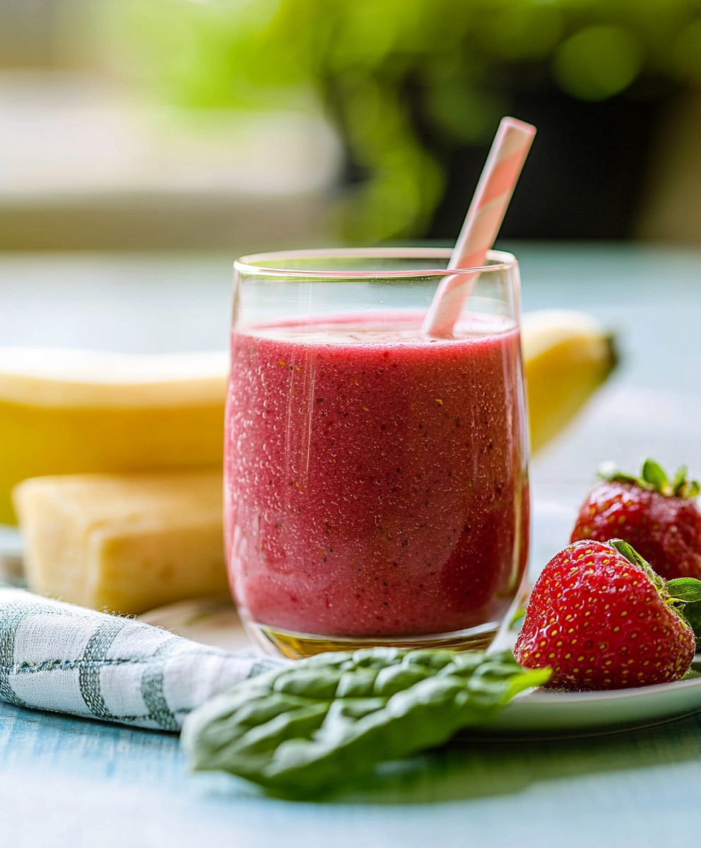 Spinat Erdbeer Smoothie: Das einfache Rezept für einen gesunden Start