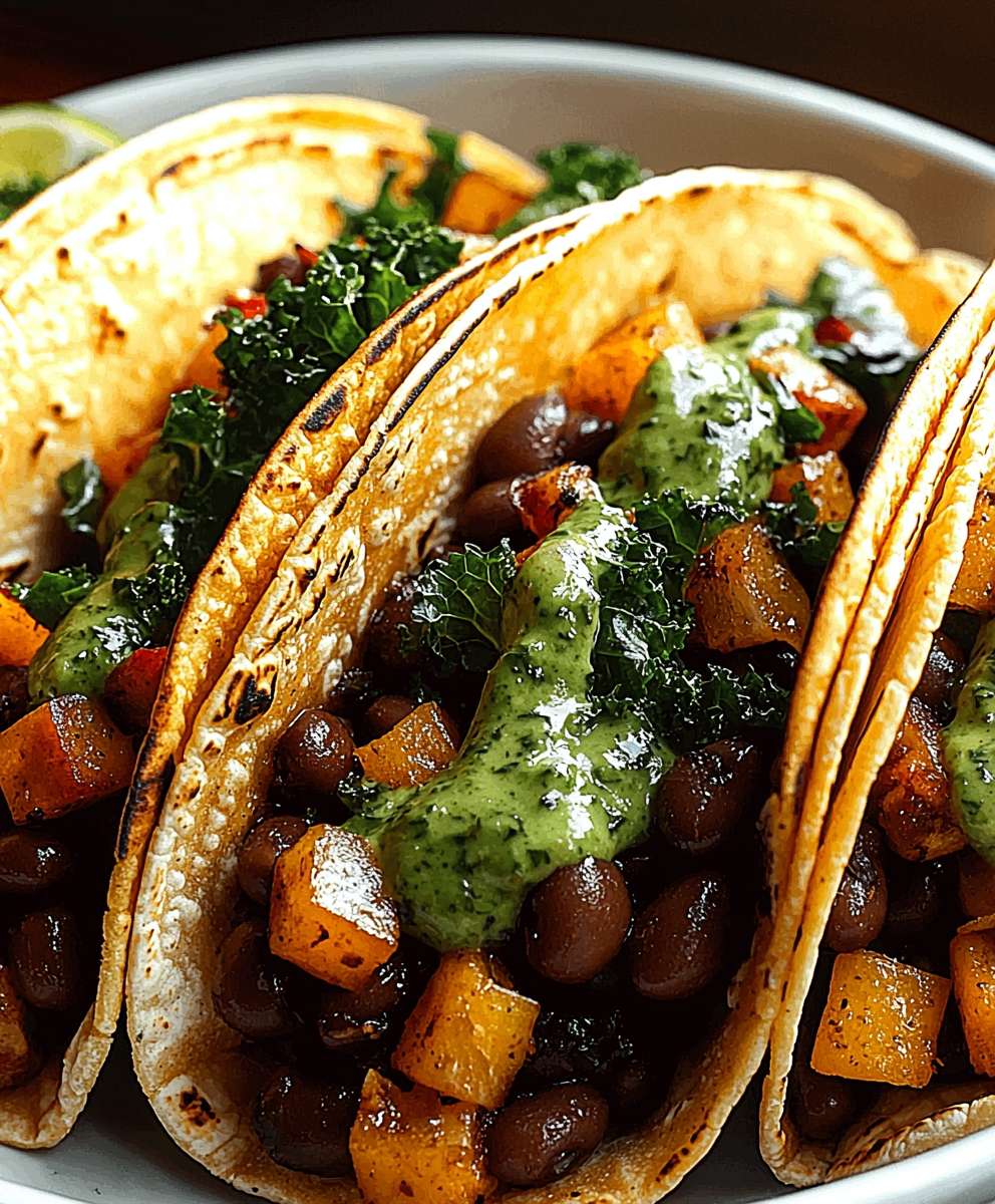 Räucherbohnen Grünkohl Tacos Aji Verde: Das ultimative Rezept