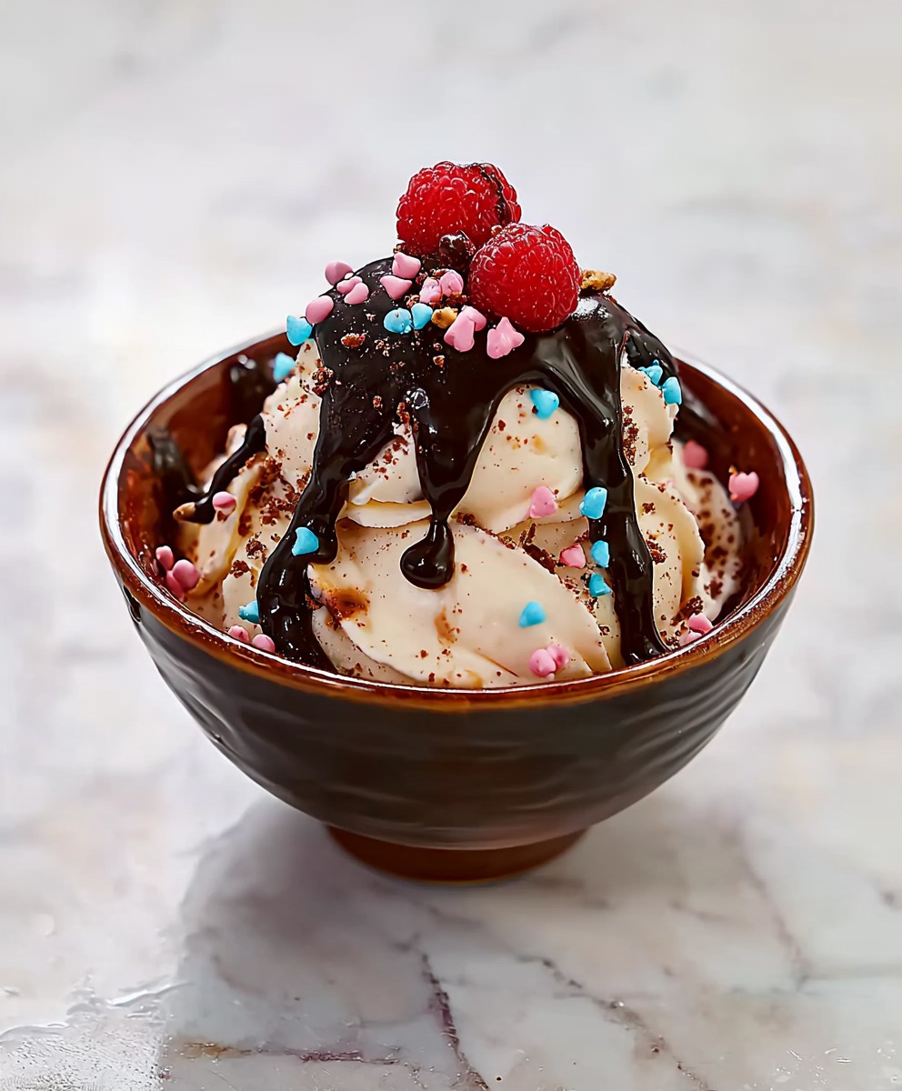 "Heißer Fudge Eisbecher: Das perfekte Dessert für Schokoladenliebhaber"