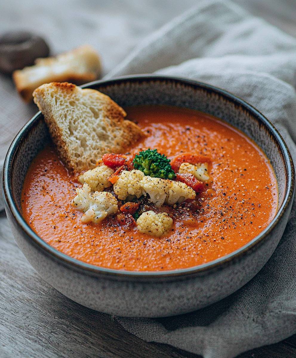 Tomatensuppe mit Paprika