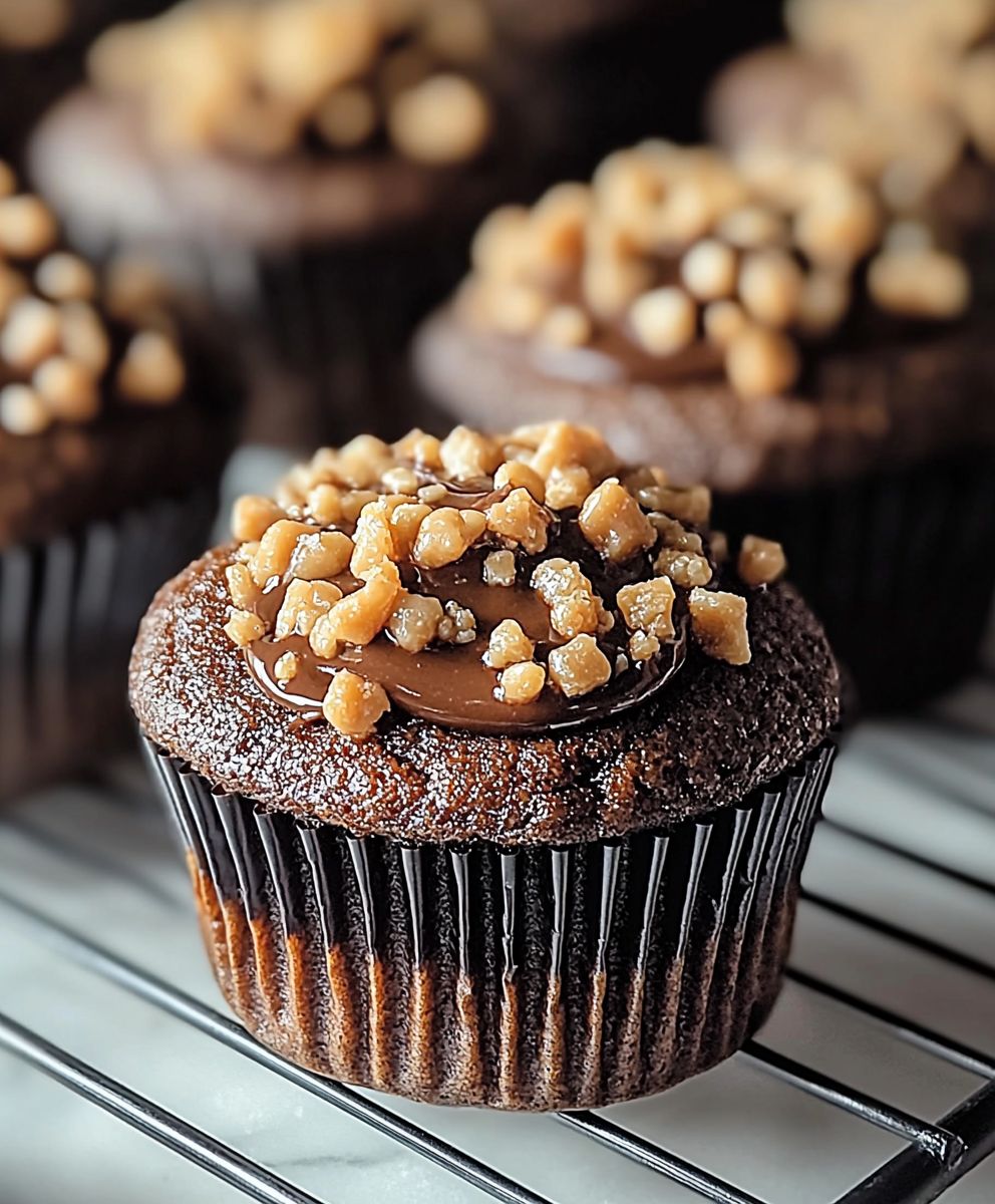 Schoko Kaffee Toffee Muffins