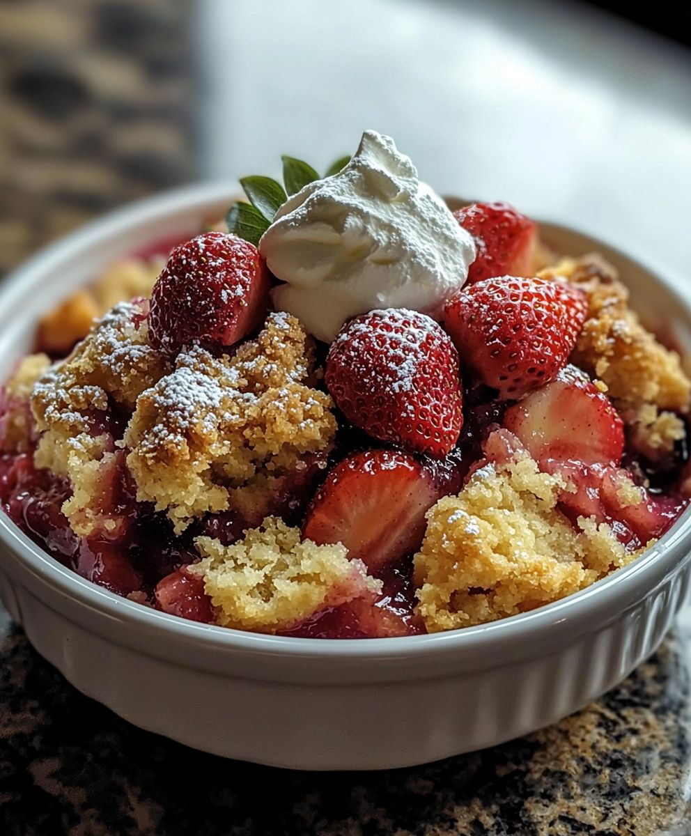 Erdbeer Rhabarber Cobbler: Das einfache Rezept für den perfekten Sommernachtisch