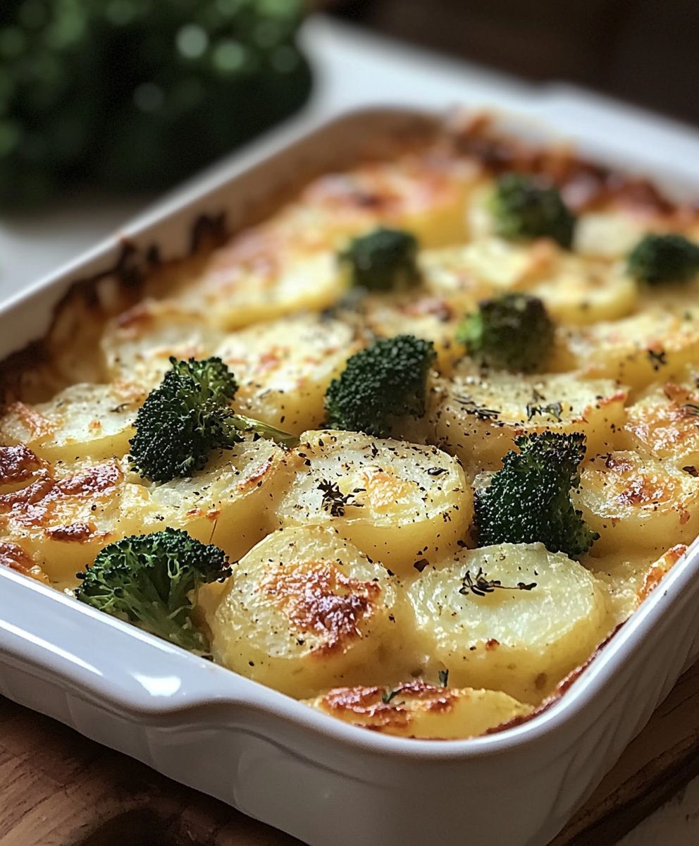 Kartoffelauflauf Brokkoli einfach