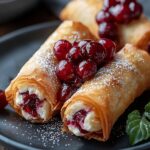 Kirsch Käsekuchen Frühlingsrollen: Das perfekte Frühlingsdessert
