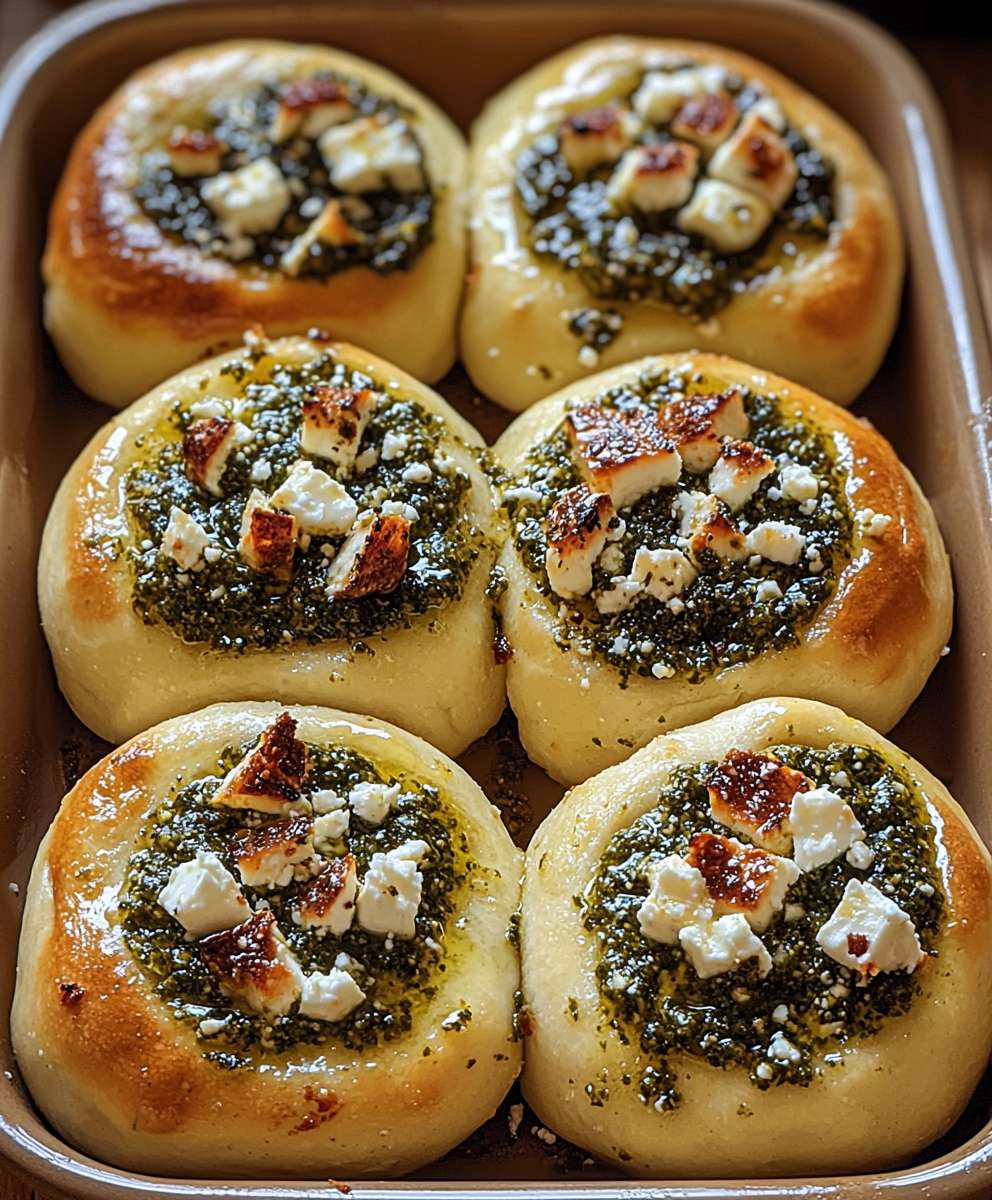 Pesto Feta Brötchen