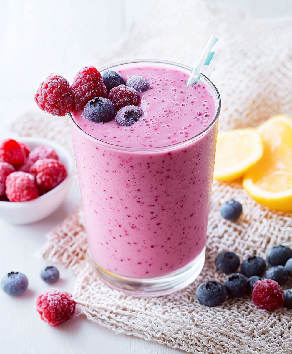 Kokos Beeren Smoothie