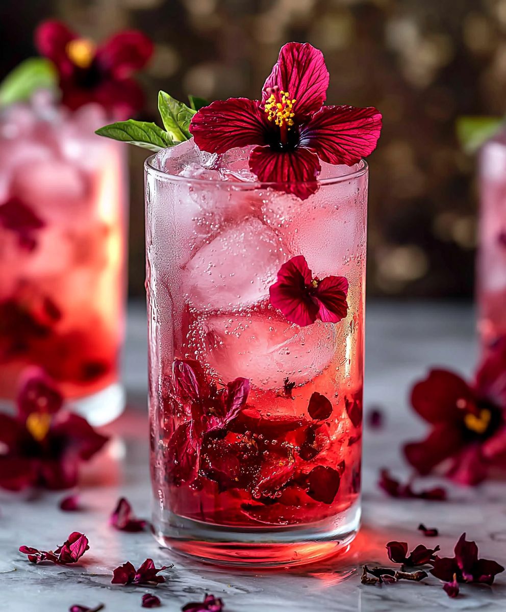 Hibiskus Holunderblüten Sprudeltee: Das erfrischende Sommergetränk Rezept