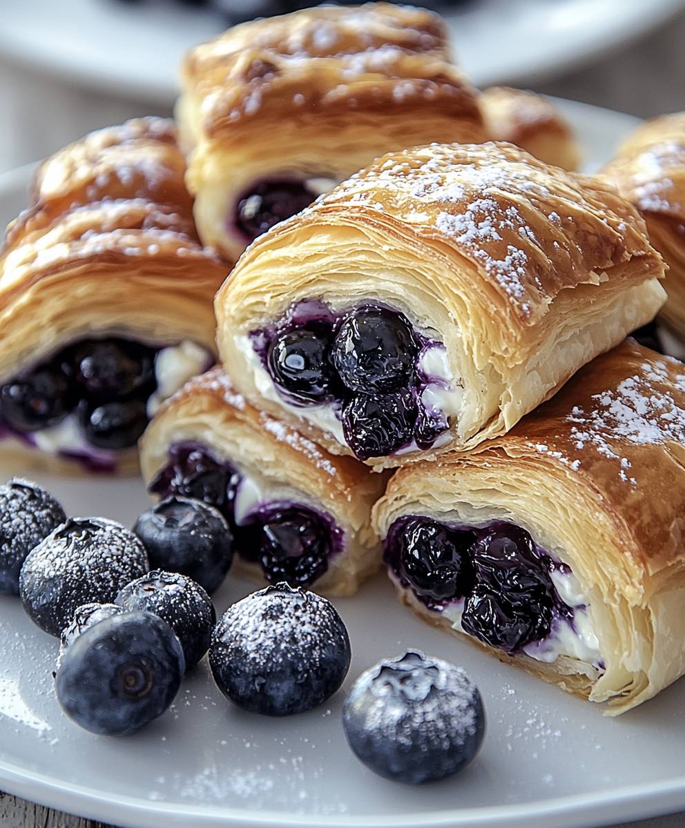 Blaubeeren Frischkäse Blätterteig: Das einfache Rezept für köstlichen Genuss