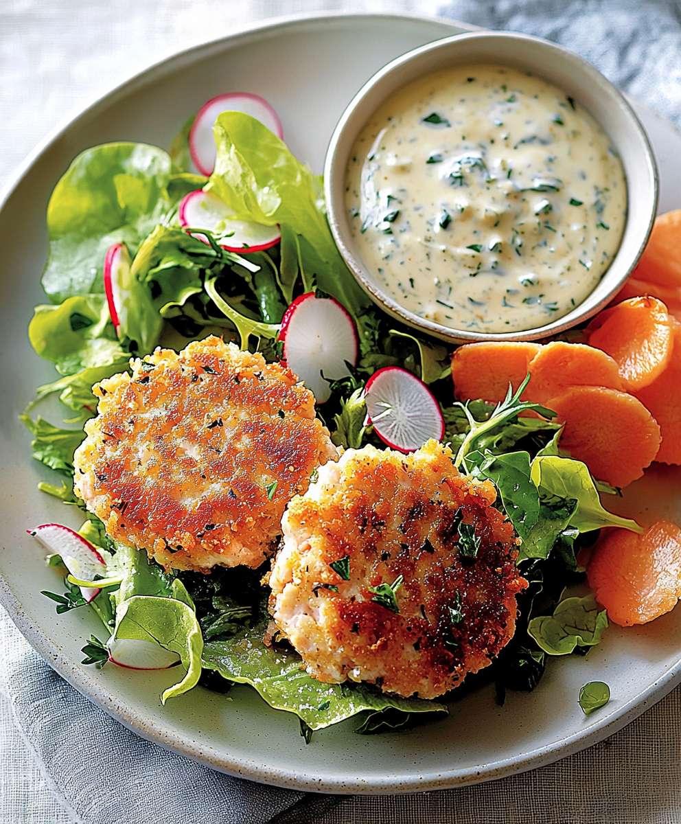 Lachsfrikadellen mit Buttermilchdressing: Ein einfaches Rezept für gesunde Genussmomente