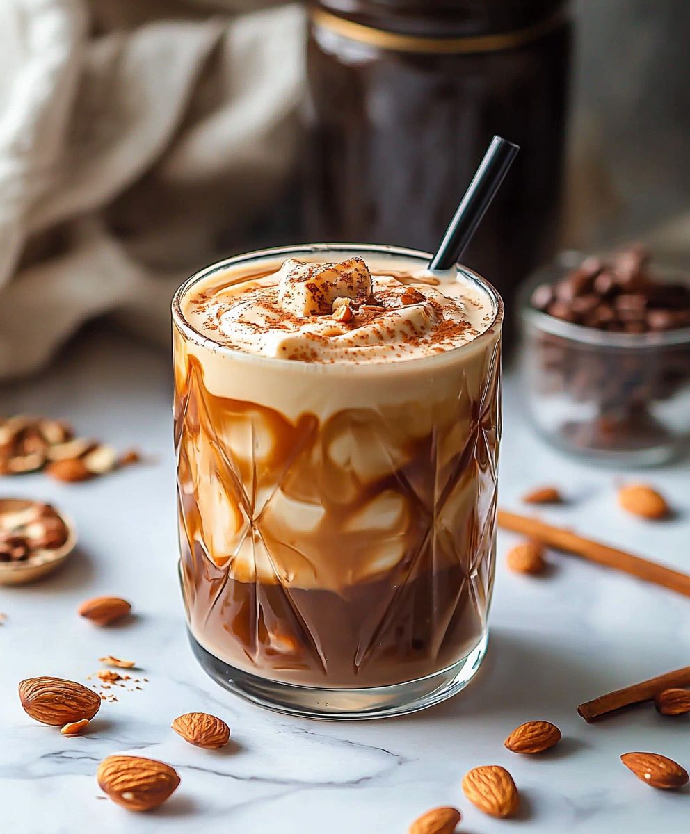 Keto Vanille Mandel Eiskaffee