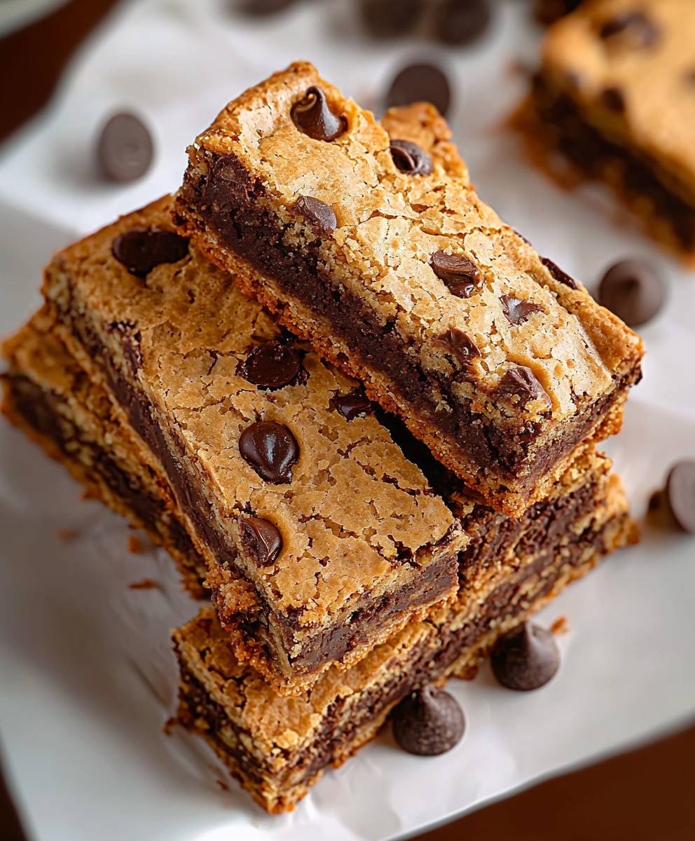 Schokoladenkeksriegel Blondies