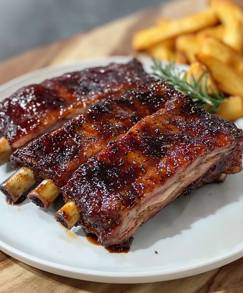 Rippchen mit Teriyaki-Glasur