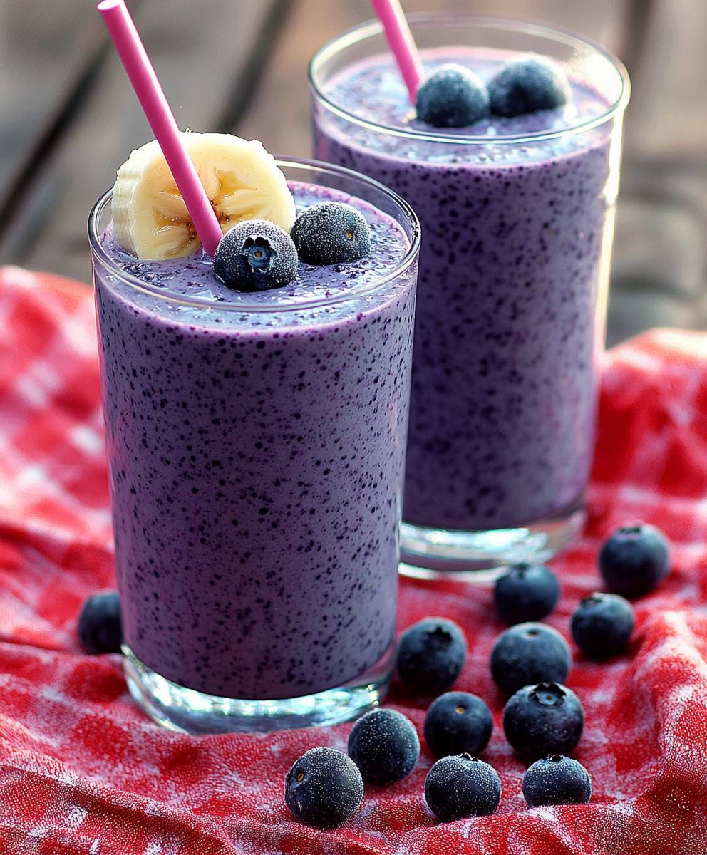 Bananen Blaubeer Proteinshake: Der perfekte gesunde Snack für Sportler