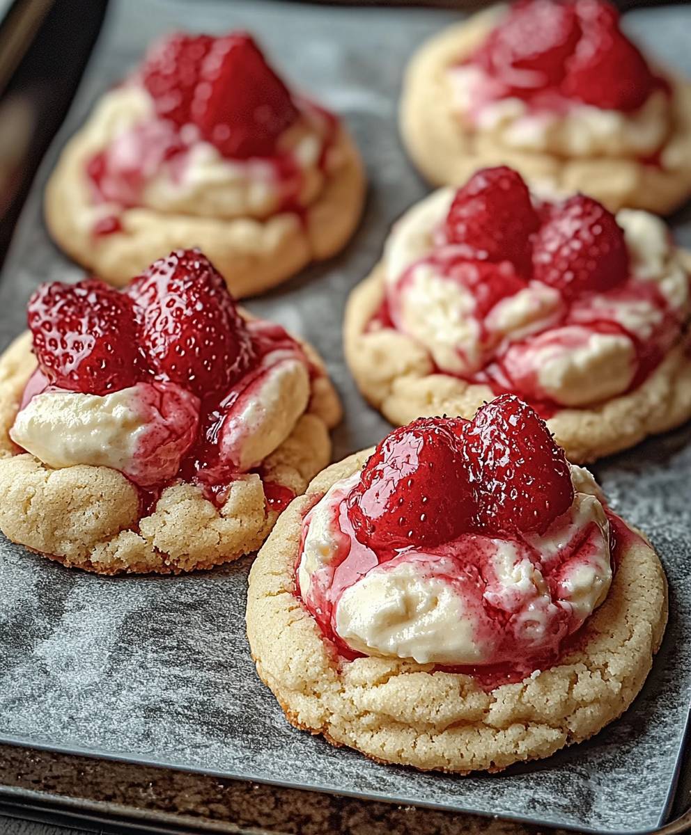 Erdbeer Käsekuchen Kekse: Das einfache Rezept für zu Hause