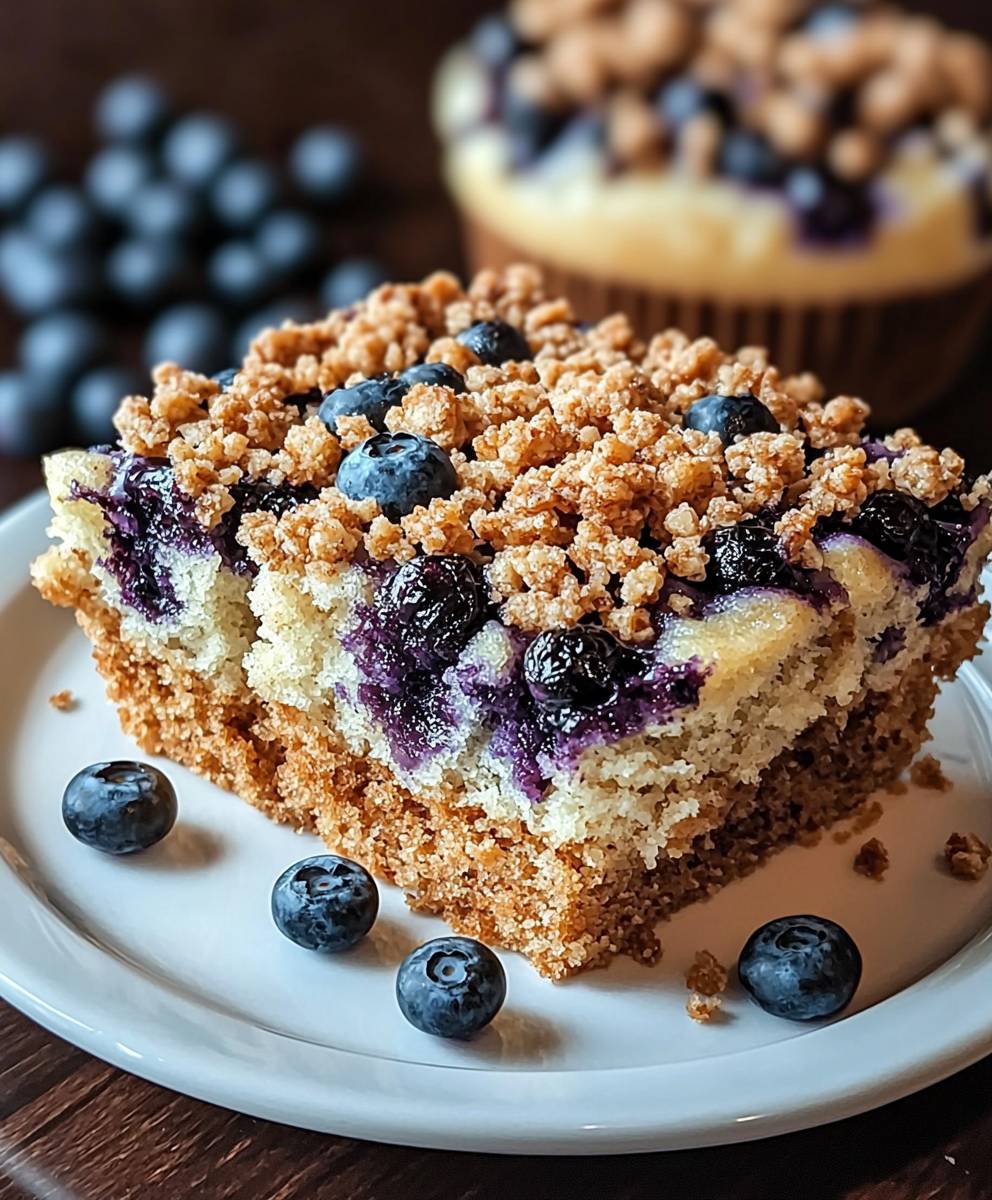 Blaubeerstreusel Kaffeekuchen