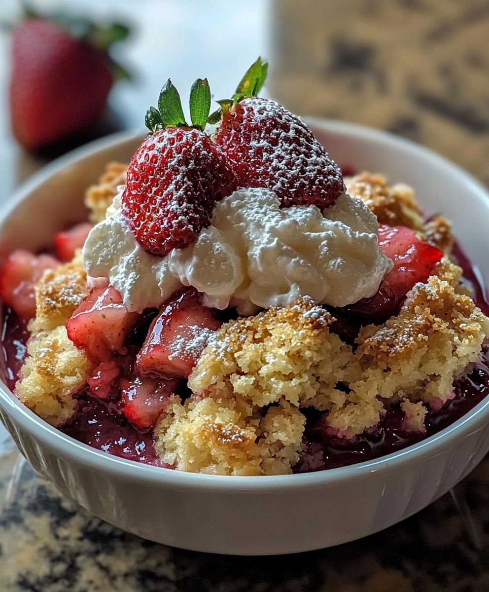 Erdbeer Rhabarber Cobbler
