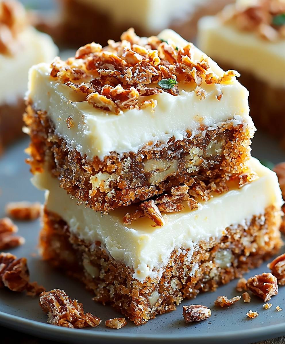 Karottenkuchen Riegel mit Frischkäse Frosting: Das ultimative Rezept