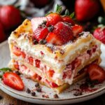 Erdbeer Lasagne selber machen: Das einfache Rezept für zu Hause