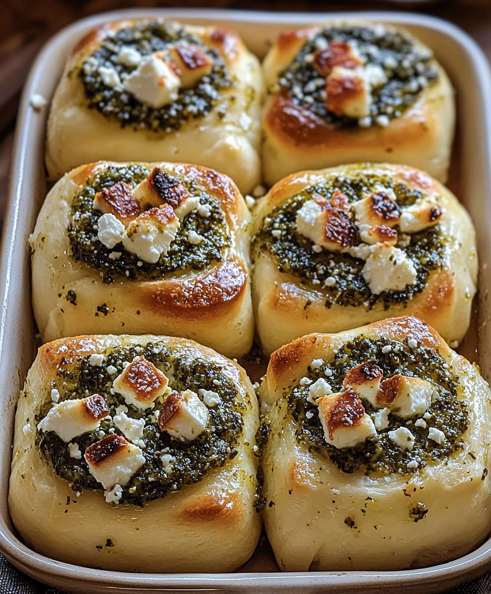 Pesto Feta Brötchen: Das einfache Rezept für leckere Brötchen