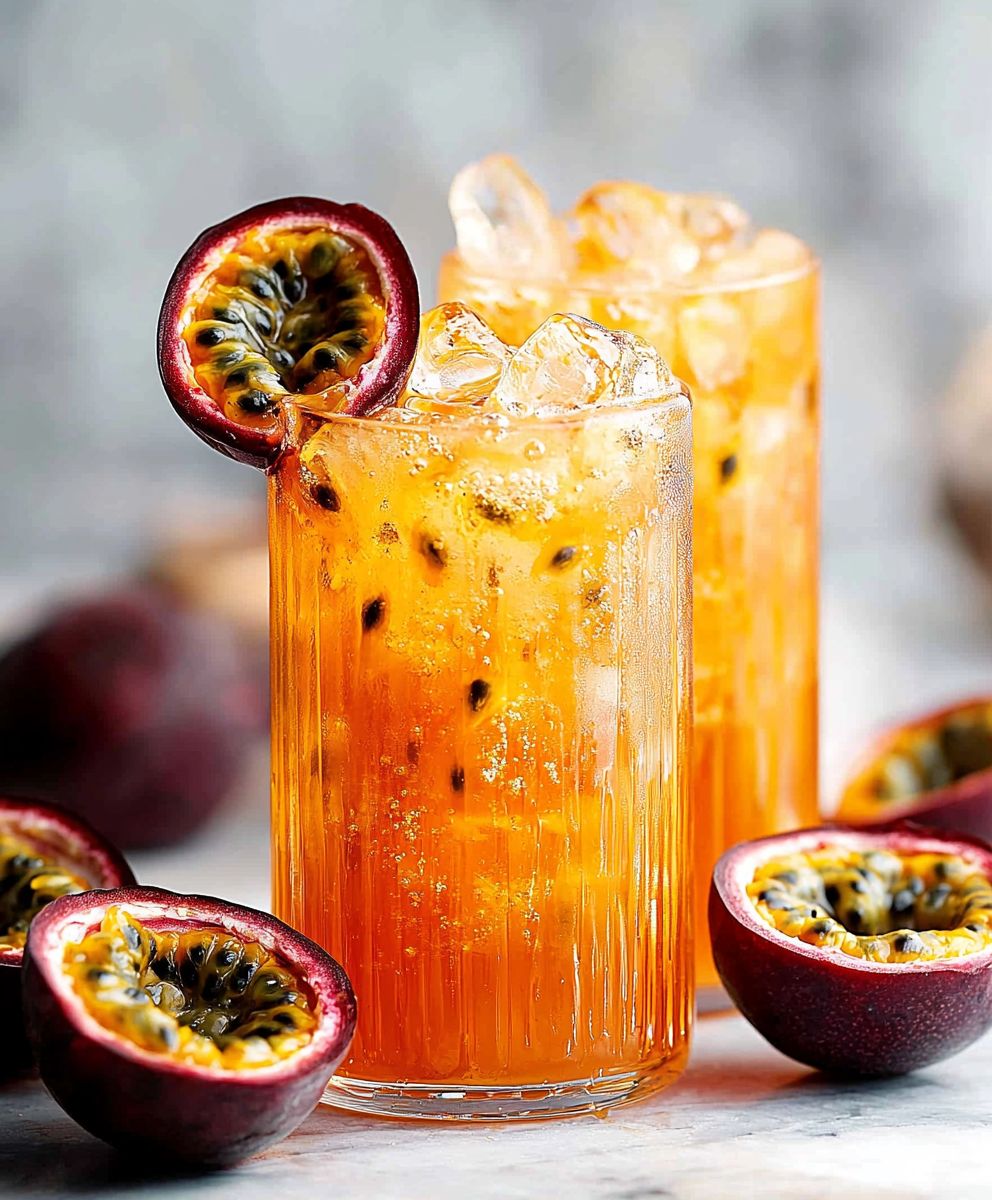 Passionsfrucht Eistee