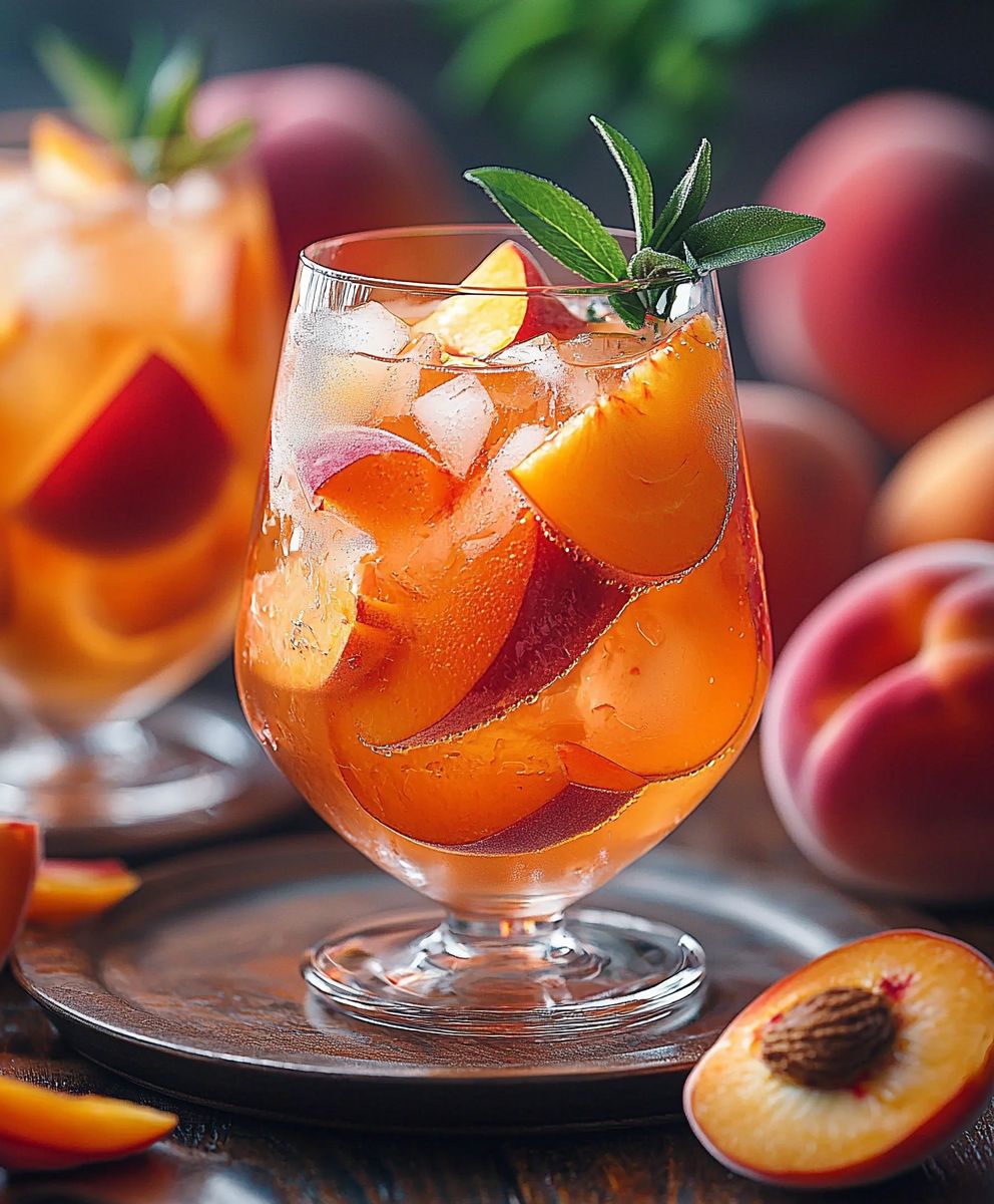 Pfirsichblüten Sangria Tee