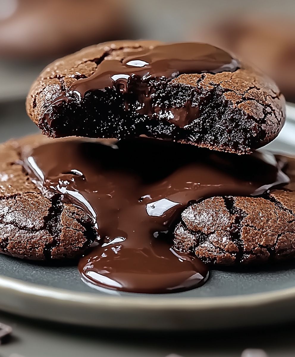 Schokoladen Lava Brownie Kekse