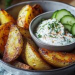 Kartoffelspalten Gurkendip selber machen: Das einfache Rezept