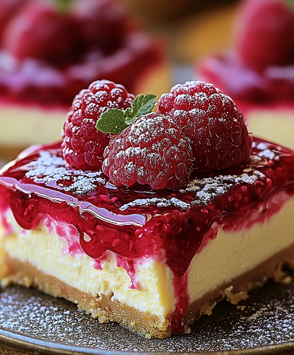 Himbeer Zitronen Käsekuchen ohne Backen