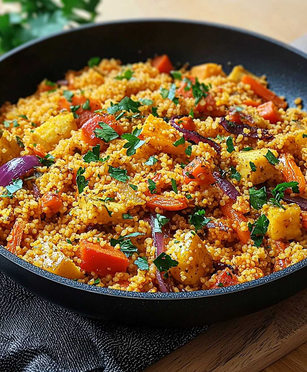 Vegetarische Couscous Pfanne Gemüse: Das einfache und leckere Rezept