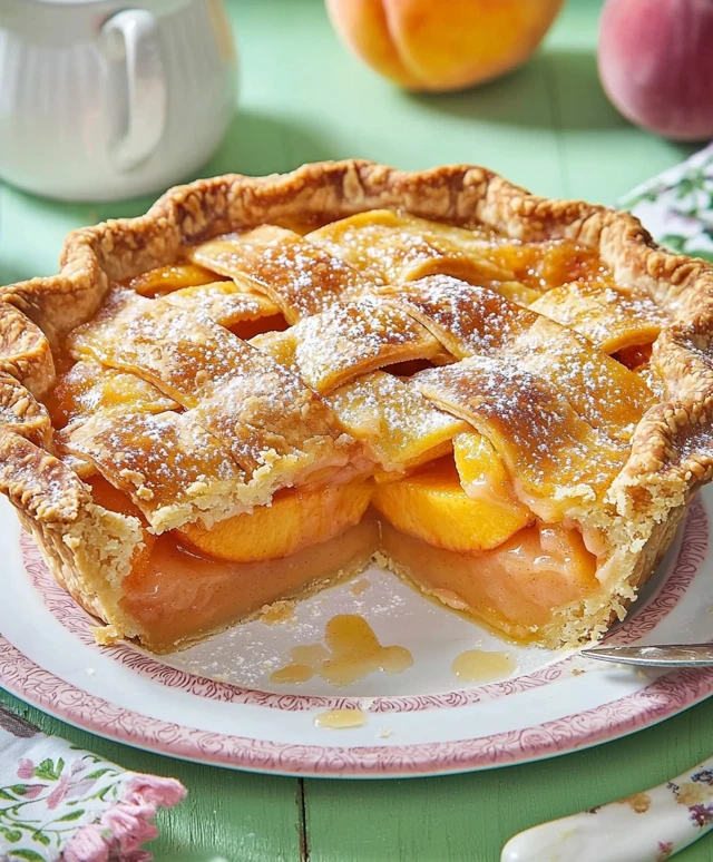 Pfirsichkuchen backen