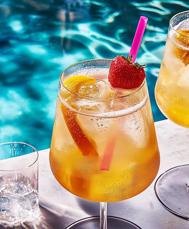 Eisschorle am Pool: Der perfekte Sommerdrink für heiße Tage