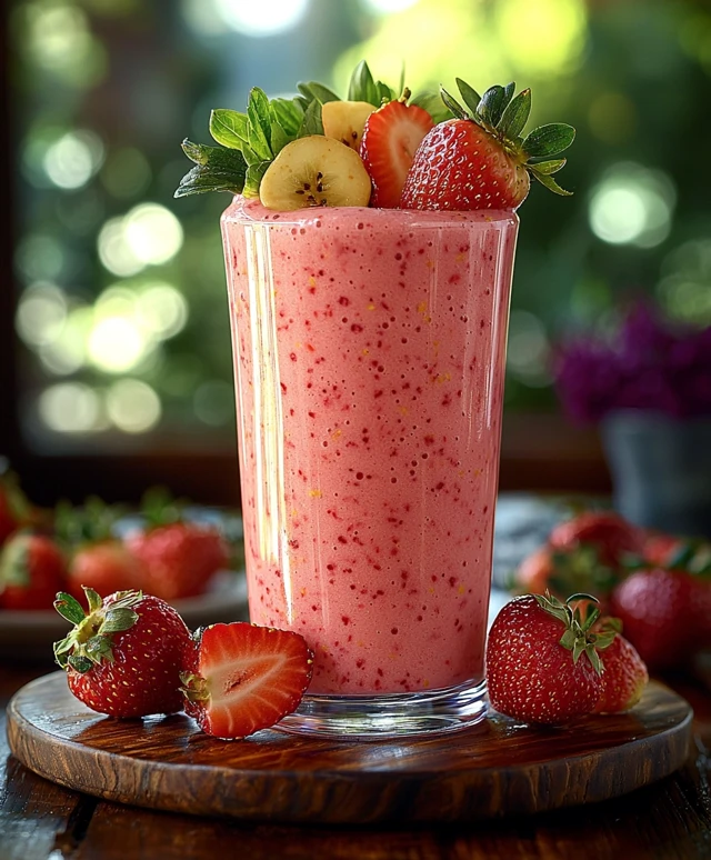 Erdbeerwolken Smoothie: Der perfekte Genuss für heiße Sommertage