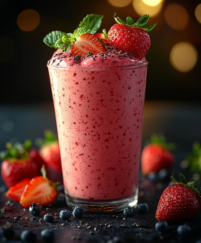 Erdbeerwolken Smoothie