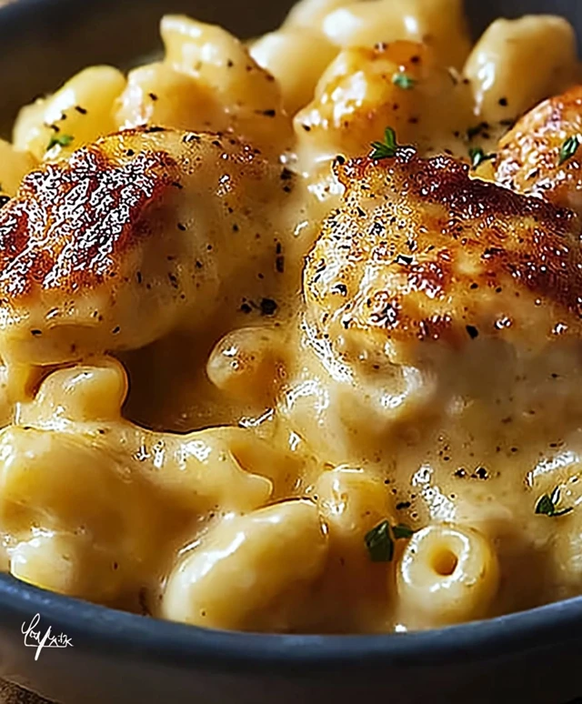 Honig Pfeffer Hähnchen Mac and Cheese