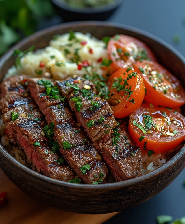 Beef Bowl zubereiten
