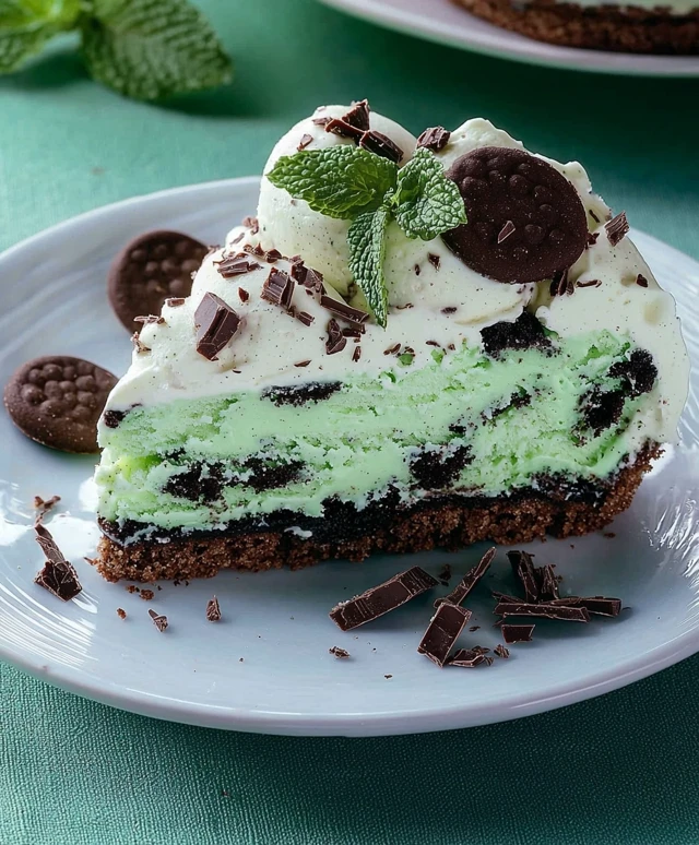Minz-Schokoladen-Keks-Eistorte: Ein erfrischendes Dessert für jeden Anlass