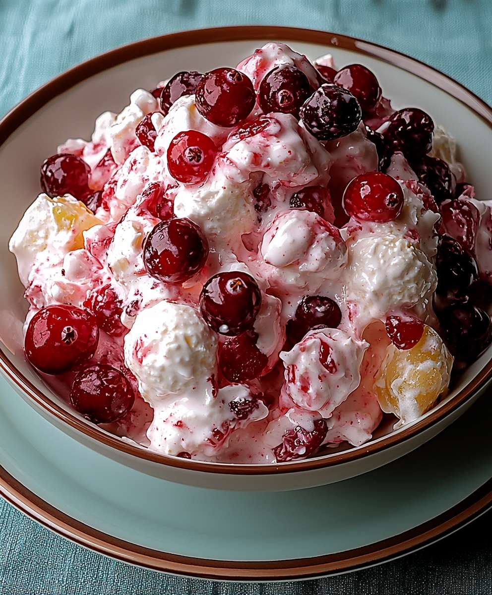 Preiselbeer Fluff Salat: Das einfache Rezept für den perfekten Nachtisch