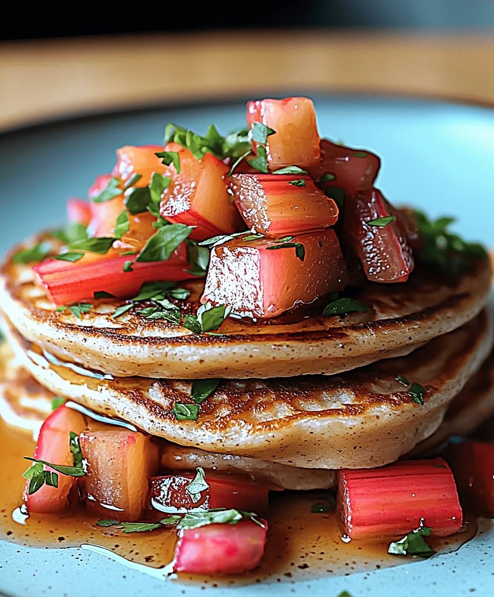 Buchweizen Blini Rhabarber: Das einfache Rezept für den Frühling
