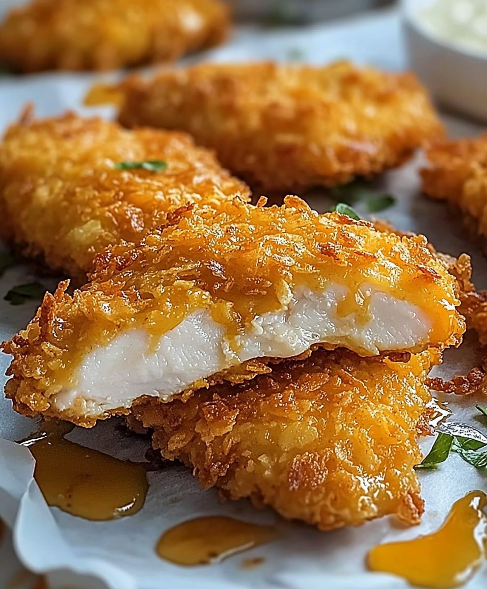 Cornflakes Hähnchen knusprig backen: Das einfache Rezept für Zuhause