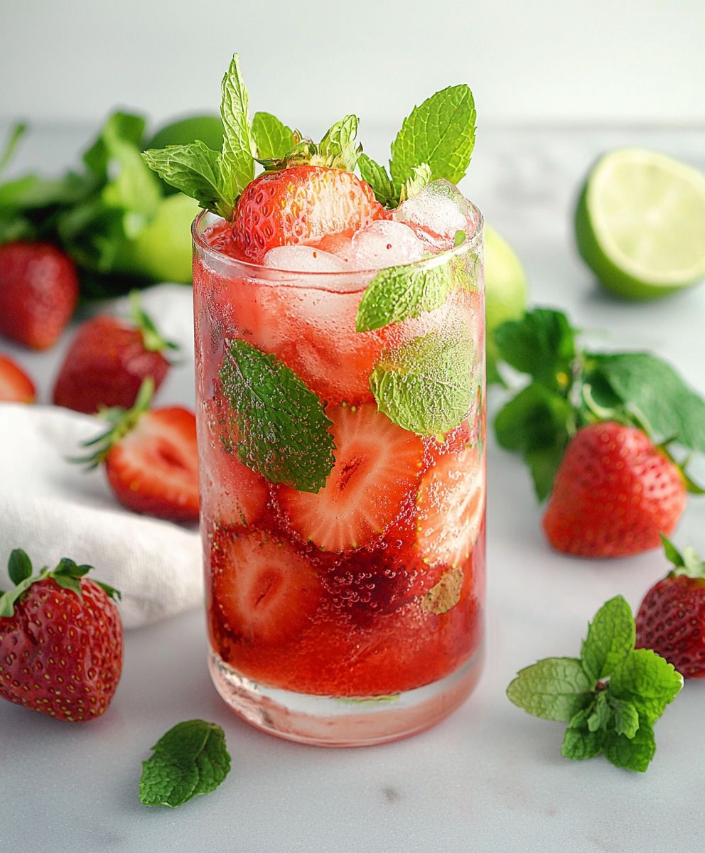 Alkoholfreier Erdbeer Mojito: Das perfekte Rezept für den Sommer