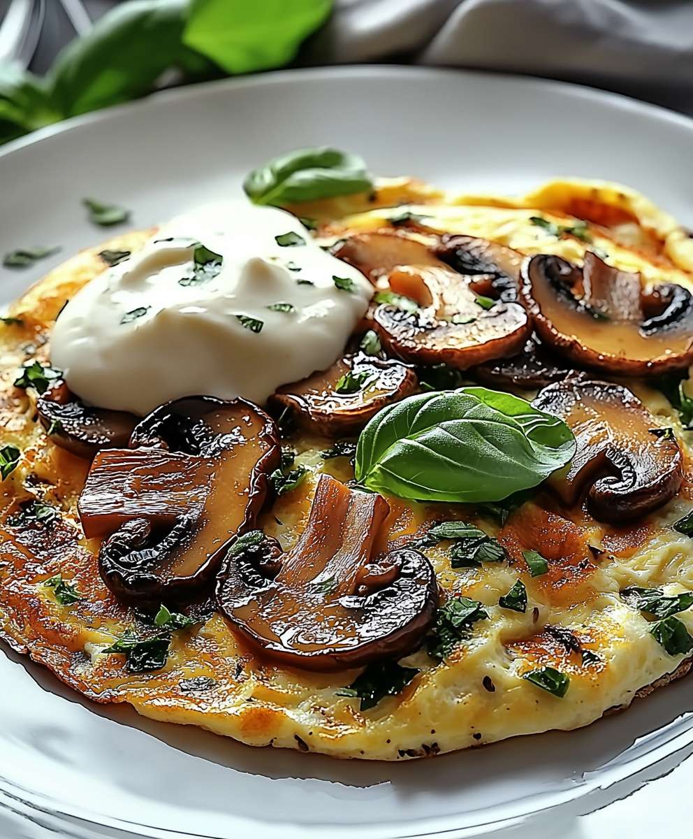 Pilz Basilikum Omelett: Das einfache und leckere Rezept